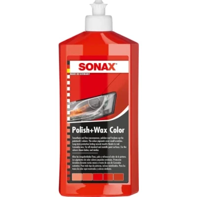 Bild av Färgvax röd Sonax Polish &amp; wax color (red) NanoPro, Universal