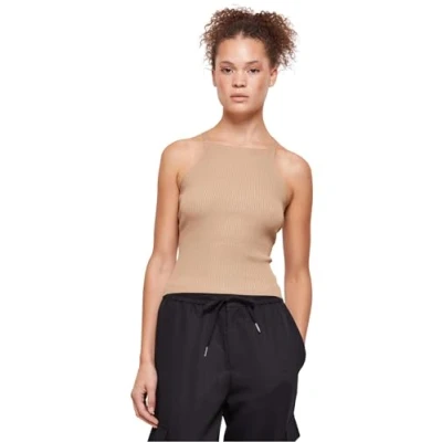 Bild av Urban Classics Damen Crossed BACK Linne, Storlek: Small, Unionbeige