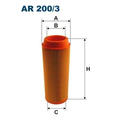Bild av Luftfilter FILTRON AR 200/3