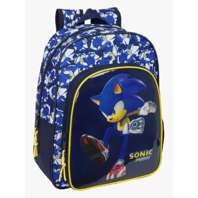 Bild av SONIC CITY Skolryggsäck för barn, skolryggsäck, barnryggsäck, lämplig skolbarn, bekväm och mångsidig, kvalitet styrka, 26 x 11 34 cm, Blå, M, Avslappnad