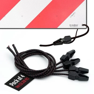 Bild av MAGMA Elastisk Bungeesnöre, Snabb Clip vred, Slitstarka remmar för Bagage, Båt, Cykel, Lastbil, Vatten fasta Bungees, Spärrar Hårdvaruverktyg, Camping, Släpvagn, Last (1m)