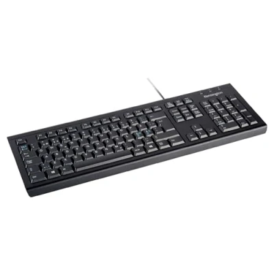 Bild av Kensington ValuKeyboard Tangentbord för PC, laptop, stationär dator, notebook, USB, kompatibelt med Dell, Acer, HP, Samsung m.m, brittisk layout, svart, 1500109BUK