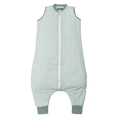 Bild av molis&amp;co baby sovsäck med fötter perfekt för vår och höst babysovsäck 1 r värde lätt vadderad 100 % bomull (Oeko TEX 100), premiumkvalitet Vichy Green (120 cm)