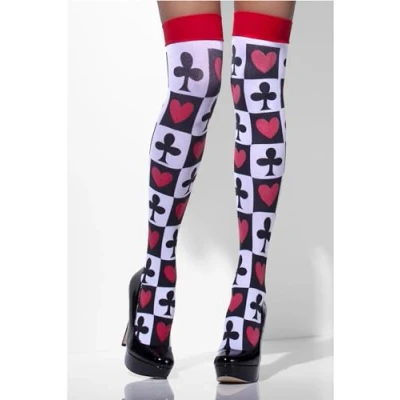 Bild av Fever kvinnors ogenomskinliga hold ups pokermönster i displaybox, Vitt, XS to M US Size 2 12