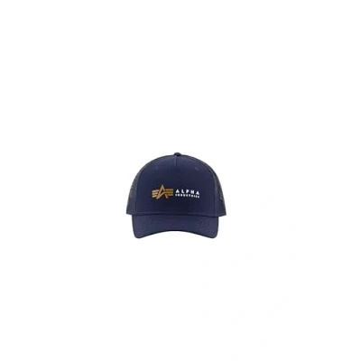 Bild av Alpha Industries Label Trucker Unisex Keps, Storlek: One Size, Rep.blue