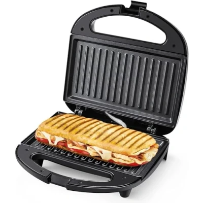 Bild av YASHE Sandwich Toaster, Panini Press, Maker med indikatorlampor, non stick plattor, kylt handtag, 750W