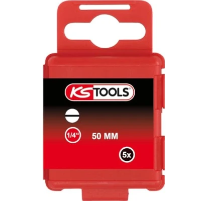 Bild av KS Tools 911.3328 1/4&quot; Bit slits, 50mm, 10mm, 5 pack