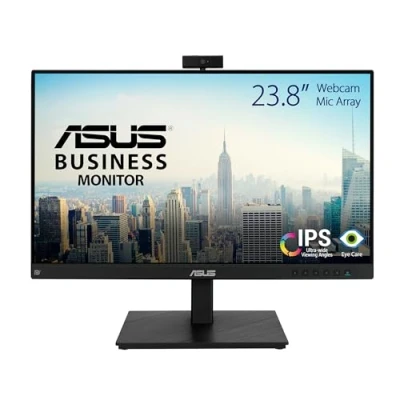 Bild av ASUS Business BE24EQSK 24 tums full HD skärm 16:9 IPS panel, 1920 x 1080 ergonomisk, pivot, blåljusfilter, Mikrofon, DP, HDMI, D Sub ramlös, mini PC fäste