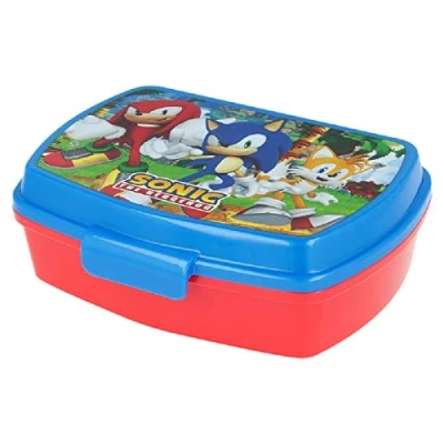 Bild av ALMACENESADAN; 5463; Skolstart och presentförpackning, bestående av lunchlåda, flerfärgad rektangulär smörgåsmaskin, återanvändbar produkt, BPA fri (sonic)