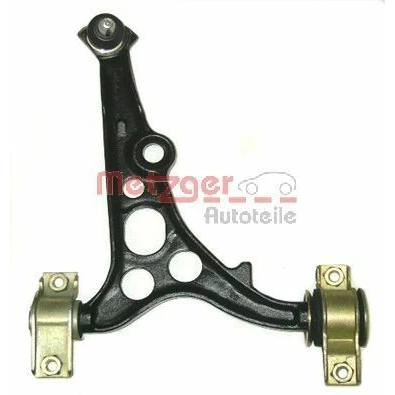 Bild av METZGER 58032202 Bras de suspension avec rotule suspension, support en caoutchouc Essieu avant droit, inférieur barre oscillant transversal 17