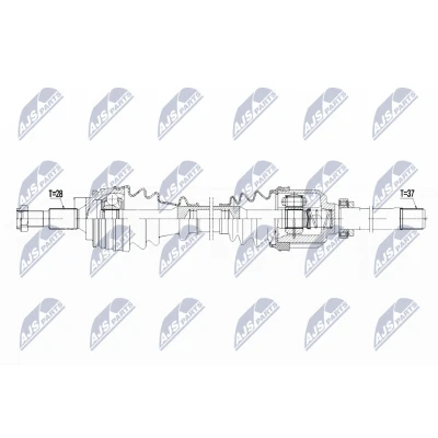 Bild av Drivaxel, framaxel höger, citroën c4 grand picasso ii, 1610137080, 9677570880