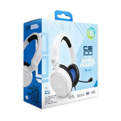 Bild av STEALTH C6 100 Gaming Headset for Nintendo Switch, PS5, PS4 XBOX, PC &amp; Mobile White and Blue