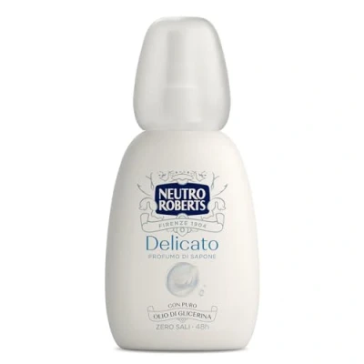 Bild av Neutro Roberts, Delikat Vapo Deodorant, Noll Aluminiumsalter, Med Ren Glycerinolja, Deodorant Män och Kvinnor, Dermatologiskt testad, 100% återvunnen plast, 75 ml, Nollgas 48h