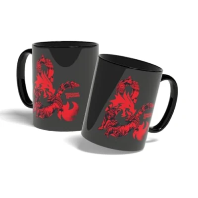 Bild av Konix Dungeons &amp; Dragons Mug Monster keramisk mugg 320 ml röd och svart