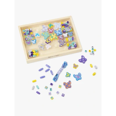 Bild av Melissa &amp; Doug Pärlset med fjärilsvänner, Konst och pyssel, Gör det själv , 4+ Present för pojke eller flicka