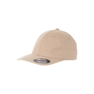 Bild av Flexfit Herrmössa med flexibel passform tvättad bomull pappa hatt för män, finns i många olika färger, storlekar SM till L XL, kaki, S M