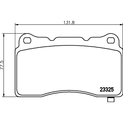 Bild av HELLA 8DB 355 015 481 Jeu de plaquettes frein avec indicateur d&#039;usure accessoires OPEL: Astra J 5 portes, Insignia A 3/5 portes