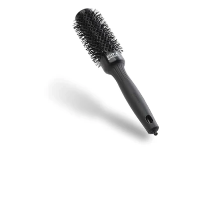 Bild av Olivia Garden Expert Blowout Shine Svart 35 Rund keramisk antistatisk borste för glänsande och frissfritt föning