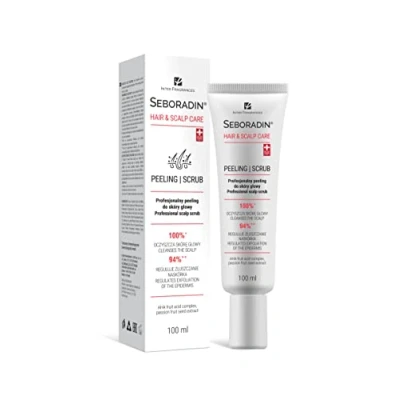 Bild av Seboradin Enzymatisk Peeling Hårskrubb Hudskrubb Skalning Fruktsyra För Svagt Och Känsligt Fet Hår Exfolierande Behandling Huden 100 ml