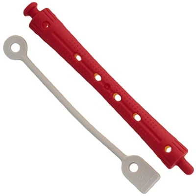 Bild av Efalock Professional Kallvågspolare 2 färger, lång 9 mm, gul/röd, 1 pack, (1 x 12 stycken)