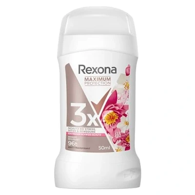 Bild av Rexona Maximum Protection Deodorant stick ljus bukett antiperspirant med 96 timmars skydd mot svett och kroppslukt 50 ml