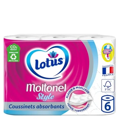 Bild av LOTUS Moltonel Style toalettpapper x 6 rullar
