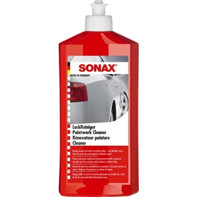 Bild av SONAX lackeringsrengöring (500 ml) rengör extremt väderbitna färgade och metalliska lacker. Slätar ut fina repor ger en strålande glans. Artikel nr. 0302200 810