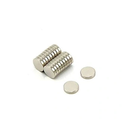 Bild av N35 neodymmagnet för konst, hantverk, modelltillverkning, gör det själv, hobbyer, kontor och hem 10 mm diameter x 2 tjock 1 kg drag 20 pack