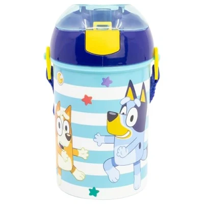 Bild av ÅTERANVÄNDBAR ROBOT POP UP FLASKA MED BLUEY CIERRE, CIERRE DE 450 ml