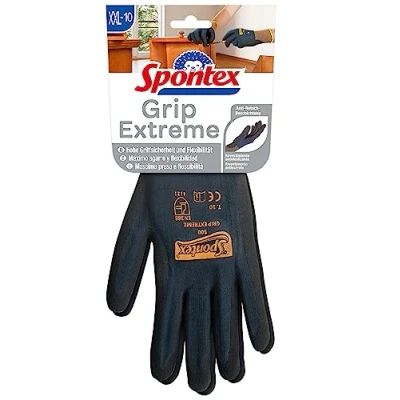 Bild av Spontex Grip Extreme arbetshandskar med nitrilskumning, enligt EN 388, lätta, flexibla, färgfritt valbar storlek, storlek XXL, 1 par
