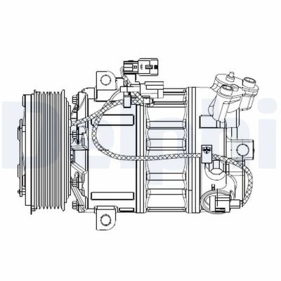 Bild av Kompressor, klimatanläggning DELPHI CS20477