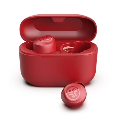 Bild av JLab Go Air Pop+ True Wireless Earbuds, In Ear Hörlurar, Bluetooth 35H Speltid, Hörlurar med Mikrofon, USB C Laddningsetui, Dual Connect, EQ3 Ljud, Ros