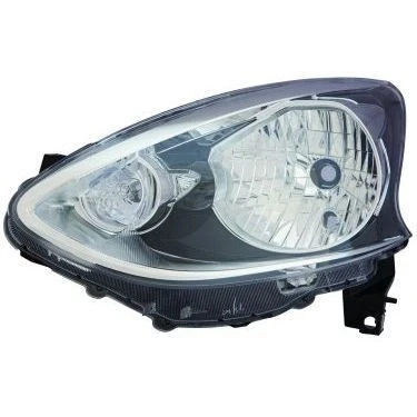 Bild av ABAKUS 215 11G2R LDEM2 Phares droit H4, WY21W, W5W noir sans porte lampe, ampoule P43t NISSAN: MICRA 4