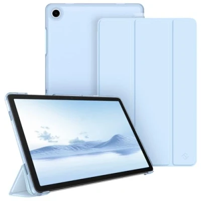 Bild av Fintie Fodral för Samsung Galaxy Tab A9 Plus 11 tum 2023, ultratunt skyddsfodral med genomskinlig baksida skydd automatisk sömn/väckningsfunktion Tablet SM X210/X216/X218,