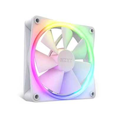 Bild av NZXT F120 RGB Fans RF R12SF W1 Advanced Lighting Customization Whisper Quiet Cooling Single (RGB Fan &amp; Controller REQUIRED NOT INCLUDED) 120mm White