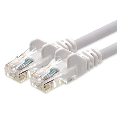 Bild av 1aTTack.de nätverkskabel CAT 5e UTP nätverkslappkabel med 2 x RJ45 kontakter 15 m vit