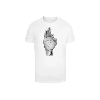 Bild av Merchcode T shirt för män, FMS Sign Lights Tee, normal passform, bomull 100%, 4XL, Vit, 4XL
