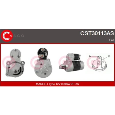 Bild av CASCO CST30113AS Startmotor 12V 0,80kW 9 CPS0060 62mm