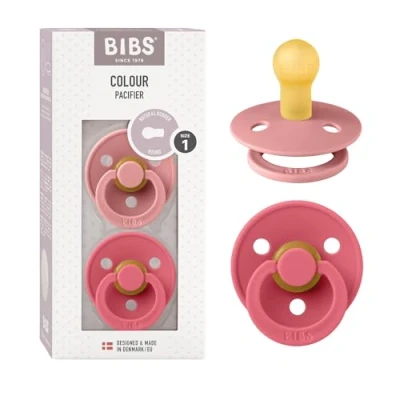 Bild av BIBS Colour Latex Size 1 Dusty Pink/Coral 2 pack