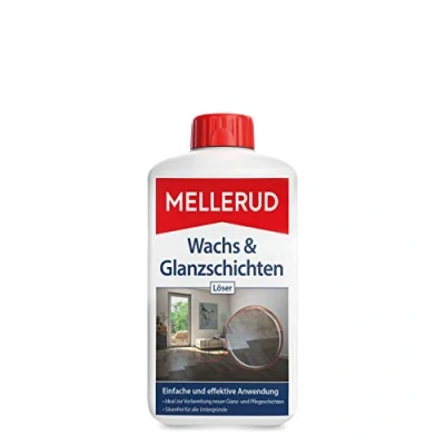 Bild av MELLERUD Vax och glanslager, lösare 1 x l effektiv rengöring för beredning av nya glans vårdlager syrakänsliga underlag