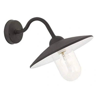 Bild av RABALUX 8686 A++ to E, vägglampa för utomhusbruk Vigo, metall, E27, mattsvart/vit, 40 x 30 cm