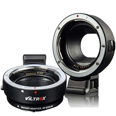 Bild av VILTROX EF EOS M linsadapter montering elektronisk autofokus adapter AF linsmontering omvandlare för Canon EF/EF S lins till Mount(EF Mount) kamera M100 M50 M2 M3 M10 M6 M5