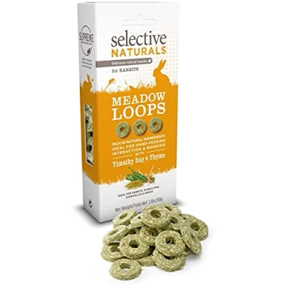 Bild av Selective Naturals Meadow Loops Timothy Hay &amp; Thyme For Rabbits 2.8 Ounce