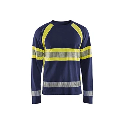 Bild av T SHIRT 3510 1030 LÅNGÄRMAD VARSEL MARINBLÅ/VARSELGUL XXXL Beijerbygg Byggmaterial