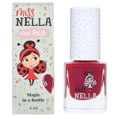 Bild av Miss Nella JAZZBERRY JAM Speciellt plommon färg glitternagellack för barn, vattenbaserat och luktfritt som enkelt går att skala bort.