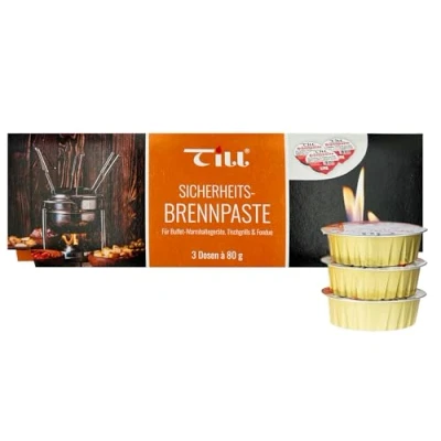 Bild av Till Brennpaste 2 fonduebrännare, gel/fonduebrännare, 6 x 80 g burkar