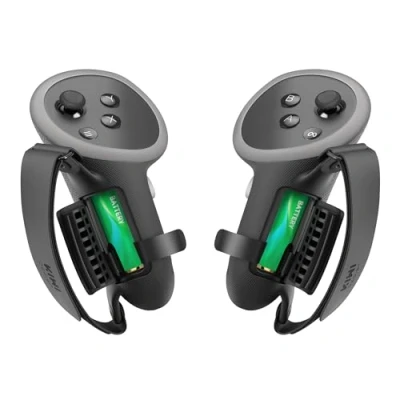 Bild av KIWI design Comfort Controller handtag kompatibla med Meta Quest 3S/Quest 3 tillbehör, handrem batteriöppning