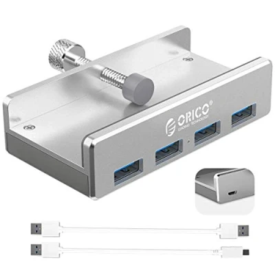 Bild av ORICO Drivs USB hubb typ C till 3.0 adapter med 4 portar, platsbesparande i aluminium, snabb överföring av A datakabel