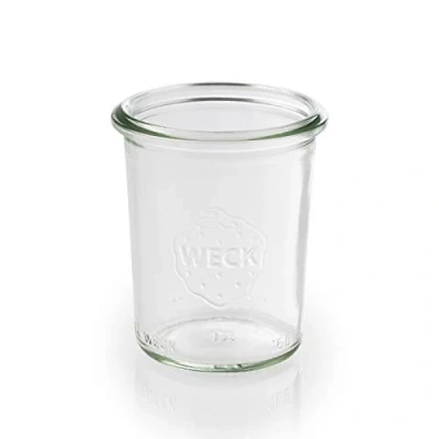 Bild av APS 12 original WECK burkar 160 ml, Ø 6 cm, H: 8 konserveringsburk, dekorativ burk, dessertburk, förvaringsburk, diskmaskinssäker