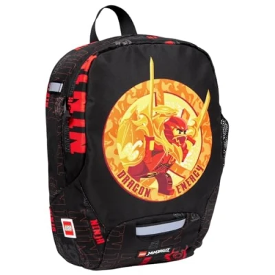 Bild av Skando Bags Lego dagisryggsäck pojkar och flickor 36 år ryggsäck dagis &amp; Kita lätt barnryggsäck med bröstbälte, namnskylt reflektorer på alla sidor, Dragon Energy